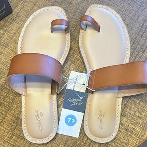 Universal Thread Women's Brown Slide Sandals